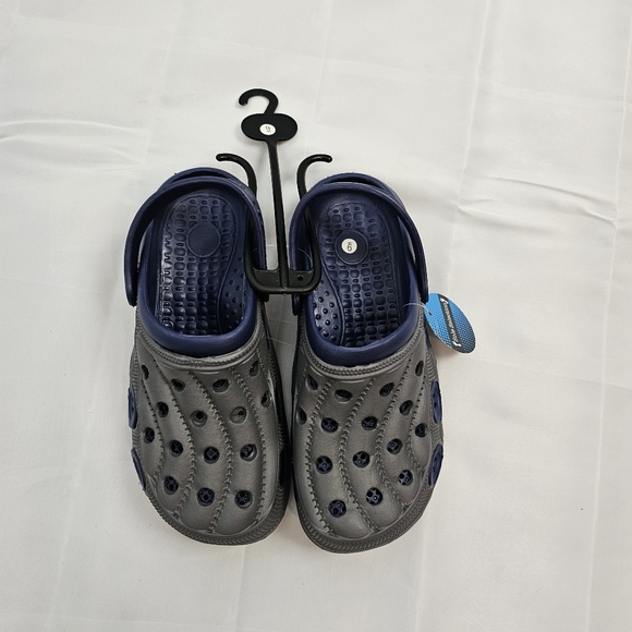 NWT, Men's Clogs 2 Tone Gray Blue Size 7-12 - Picture 3 of 13
